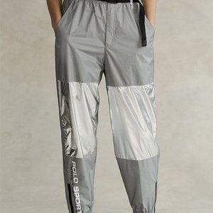 NWT Polo Sport Ralph Lauren Silver Ripstop Pants Women’s Size L